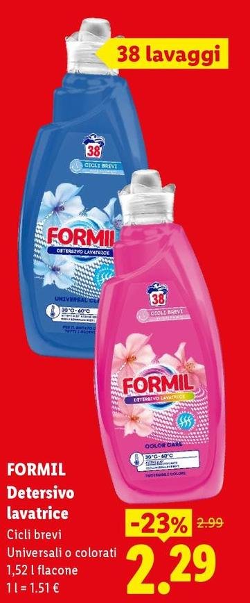 Formil - Detersivo Lavatrice