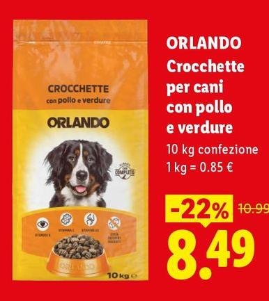 Orlando - Crocchette Per Cani Con Pollo E Verdure