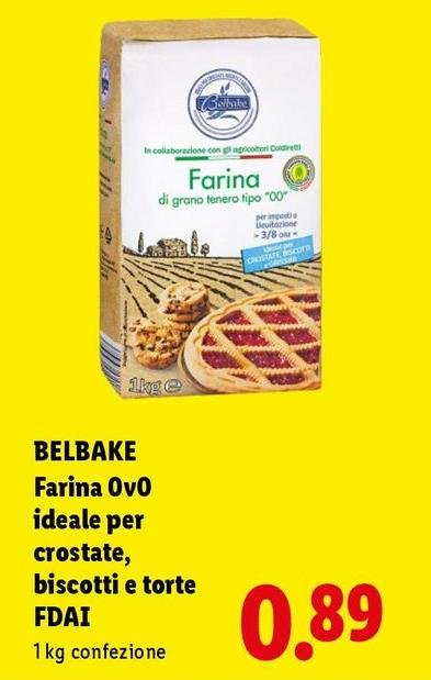 Belbake - Farina 0v0 Ideale Per Crostate, Biscotti E Torte