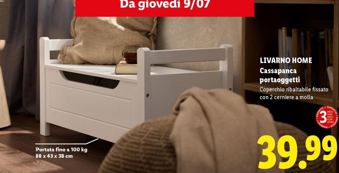 Livarno Home - Cassapanca Portaggetti