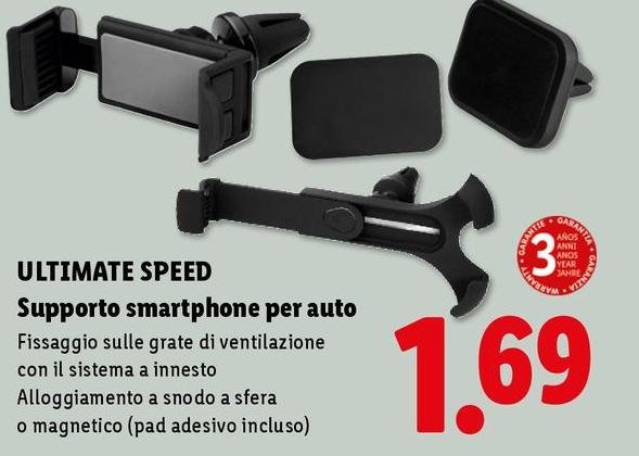 Ultimate Speed - Supporto Smartphone Per Auto