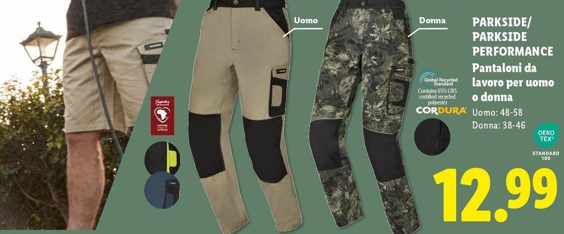 Parkside/Parkside Performance - Pantaloni Da Lavoro Per Uomo O Donna
