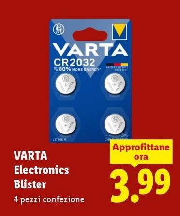 Varta - Elettronics Blister