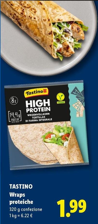 Tastino - Wraps Proteiche