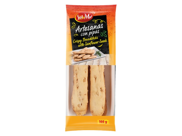 Grissini croccanti con semi di girasole
