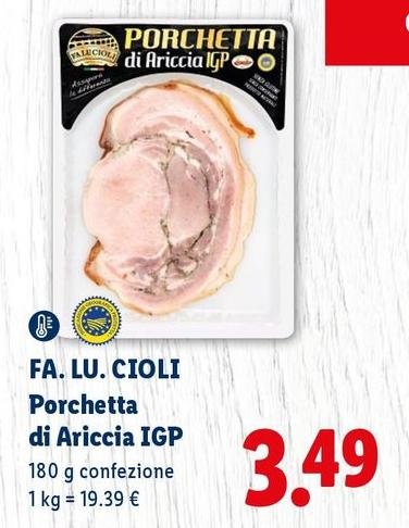 Fa. Lu. Cioli - Porchetta Di Ariccia IGP