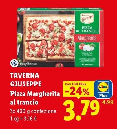 Taverna Giuseppe - Pizza Margherita Al Trancio