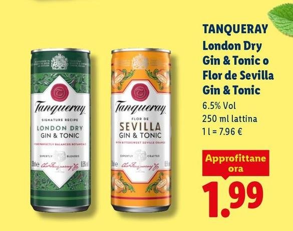 Tanqueray - London Dry Gin & Tonic O Flor De Sevilla Gin & Tonic