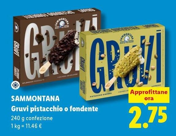 Sammontana - Gruvi Pistacchio O Fondente