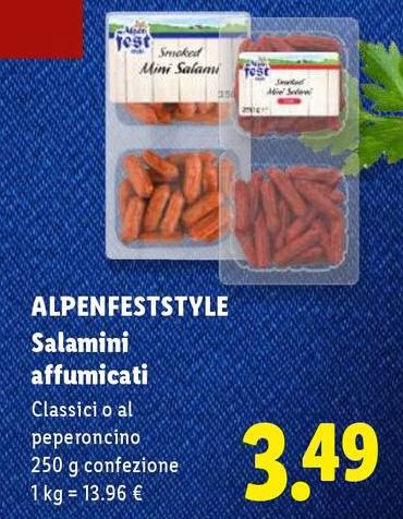 Alpen fest - Salamini Affumicati