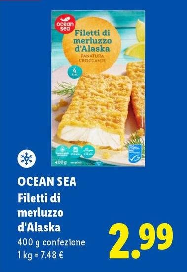Ocean sea - Filetti Di Merluzzo D'Alaska