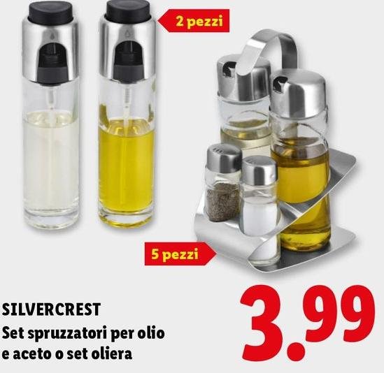 Silvercrest - Set Spruzzatori Per Olio E Aceto O Set Oliera