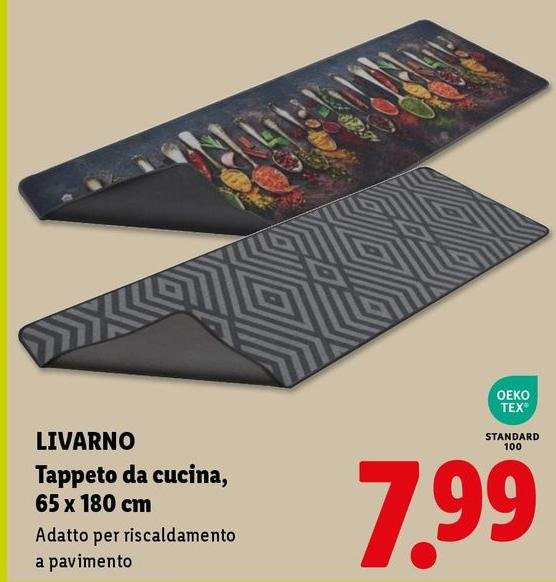 Livaeno - Tappeto Da Cucina, 65 X 180 Cm