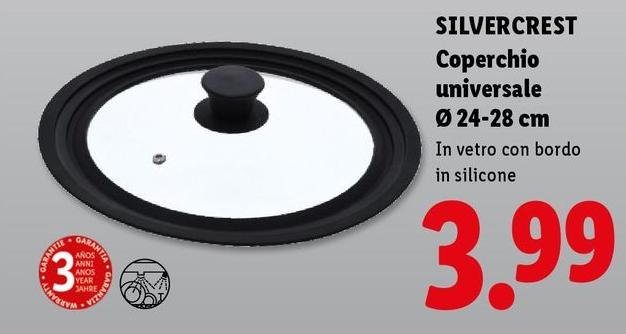 Silvercrest - Coperchio Universale Ø 24-28 Cm
