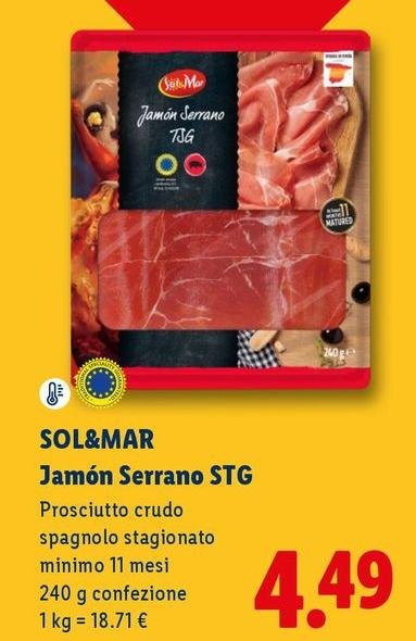 Sol & Mar - Jamon Serrano Stg