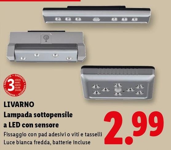 Livarno - Lampada Sottopensile A LED Con Sensore