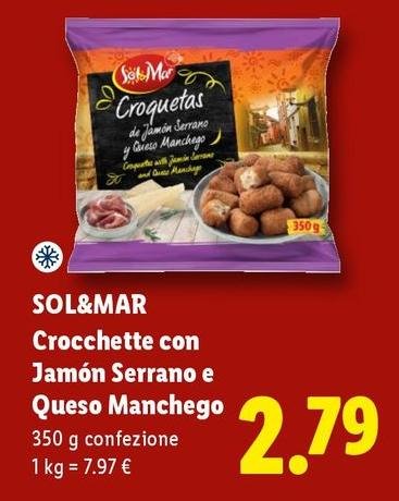 Sol & Mar - Crocchette Con Jamón Serrano E Queso Manchego