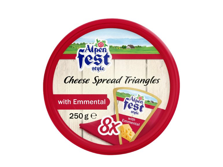 Formaggio fuso a triangolini