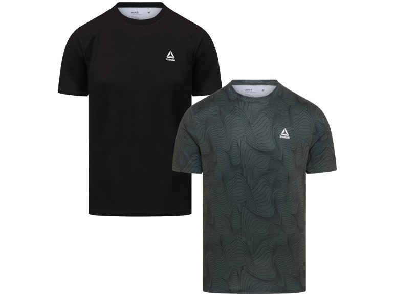 T-shirt sportiva da uomo, 2 pezzi "Reebok"