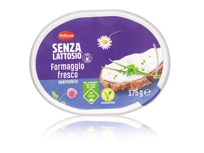 Formaggio fresco spalmabile senza lattosio