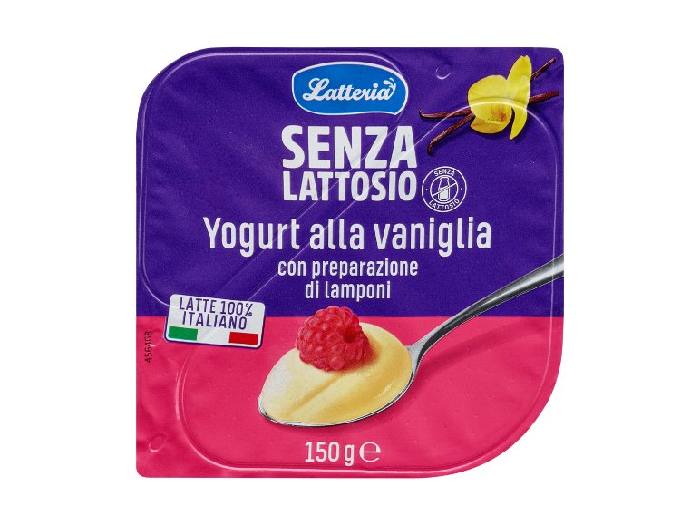 Yogurt alla vaniglia senza lattosio