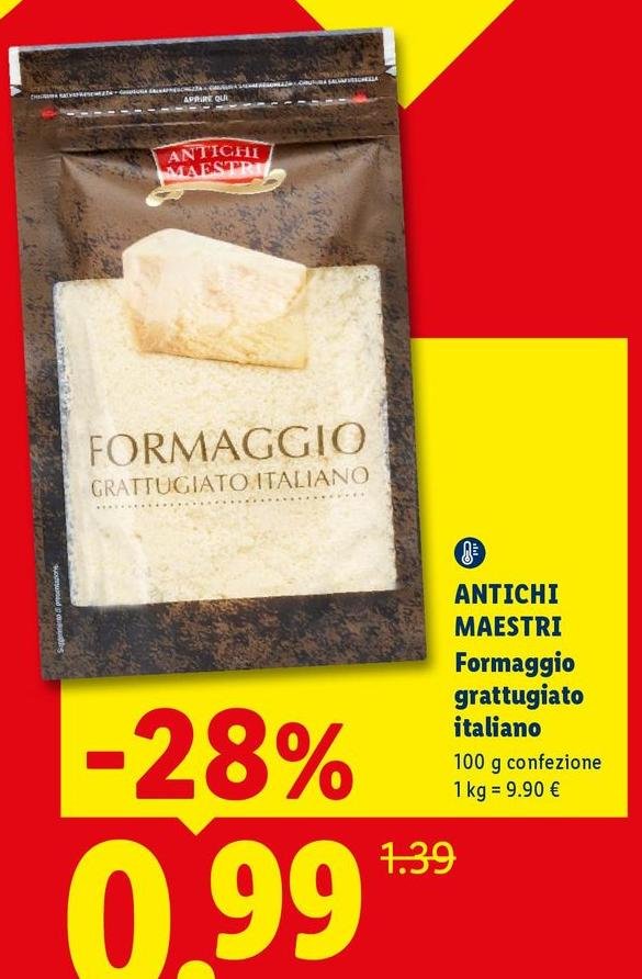 Antichi Maestri - Formaggio Grattugiato Italiano