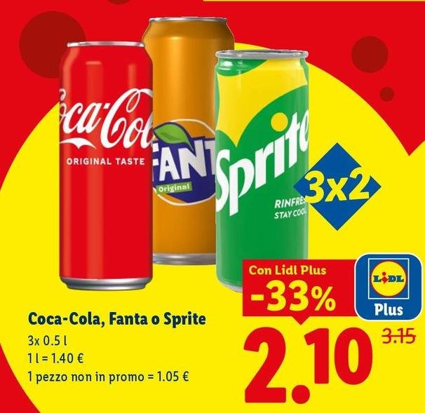 Coca Cola/Fanta/Sprite