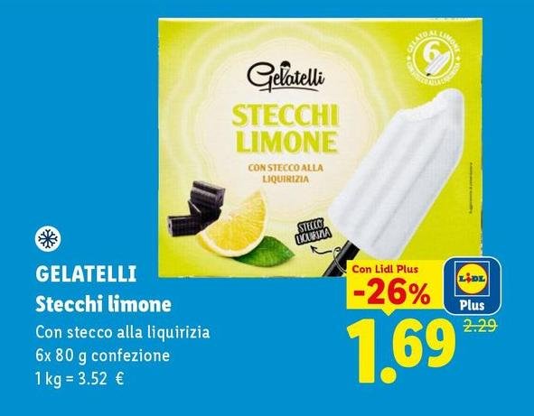 Gelatelli - Stecchi Limone
