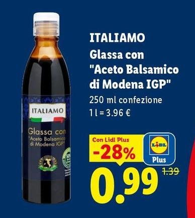 Italiamo - Glassa Con "Aceto Balsamico Di Modena IGP"
