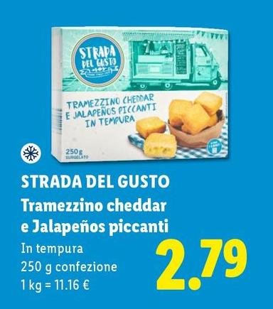 Strada Del Gusto - Tramezzino Cheddar E Jalapenos Piccanti