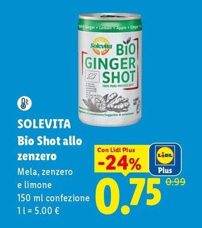 Solevita - Bio Shot Allo Zenzero