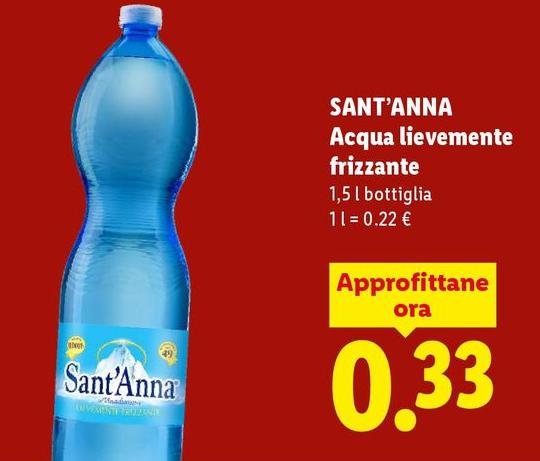 Sant'anna - Acqua Lievemente Frizzante