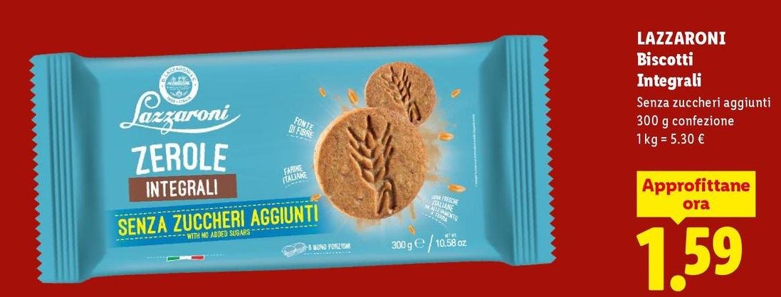 Lazzaroni - Biscotti Integrali