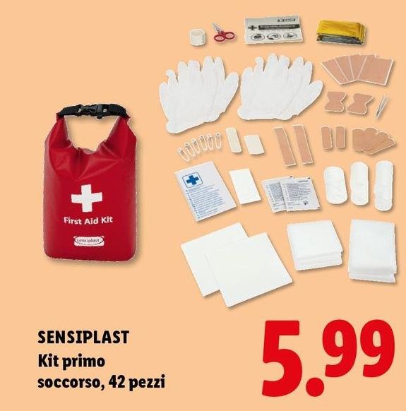 Sensiplast - Kit Primo Soccorso, 42 Pezzi