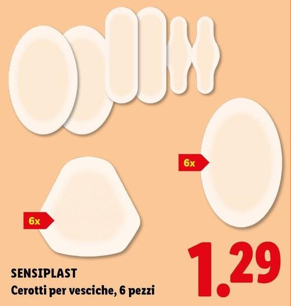 Sensiplast - Cerotti Per Vesiche, 6 Pezzi