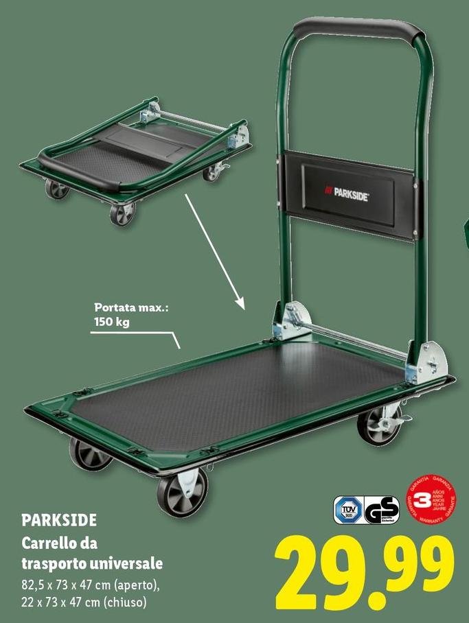 Parkside - Carrello Da Trasporto Universale