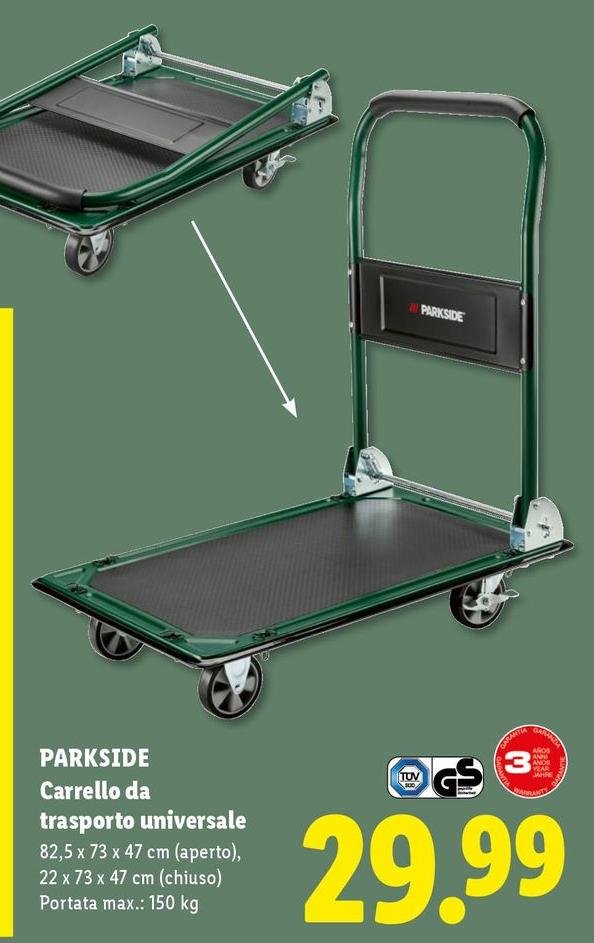 Parkside - Carrello Da Trasporto Universale