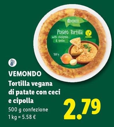 Vemondo - Tortilla Vegana Di Patate Con Ceci E Cipolla