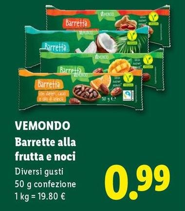 Vemondo -  Barrette Alla Frutta E Noci