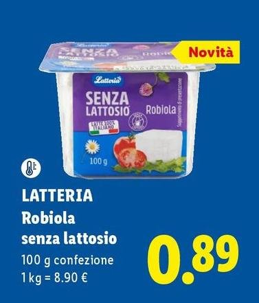 Latteria - Robiola Senza Lattosio