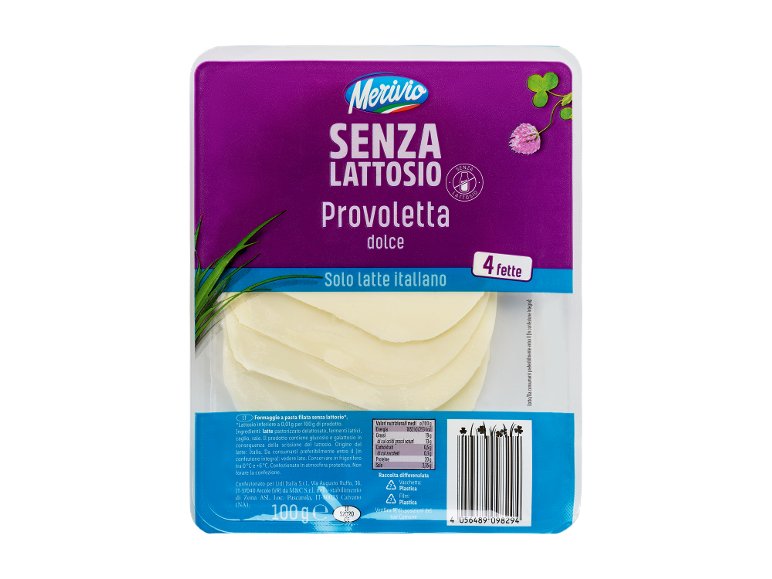 Formaggio a fette senza lattosio