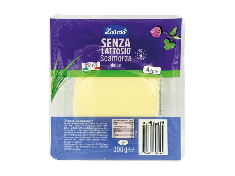 Formaggio a fette senza lattosio