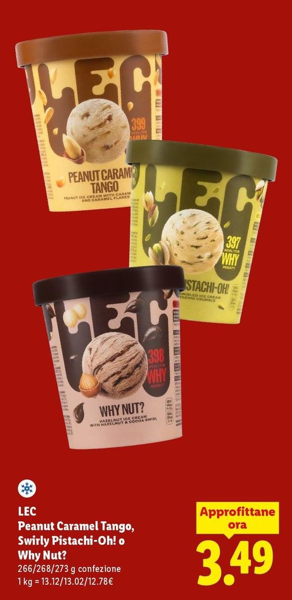 LEC - Peanut Caramel Tango, Swirly Pistachi-Oh! O Why Nut?
