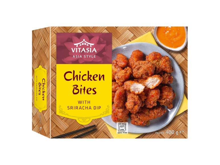 Bocconcini di pollo con salsa Sriracha