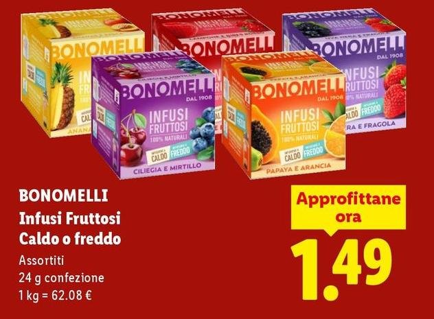 Bonomelli - Infusi Fruttosi Caldo O Freddo