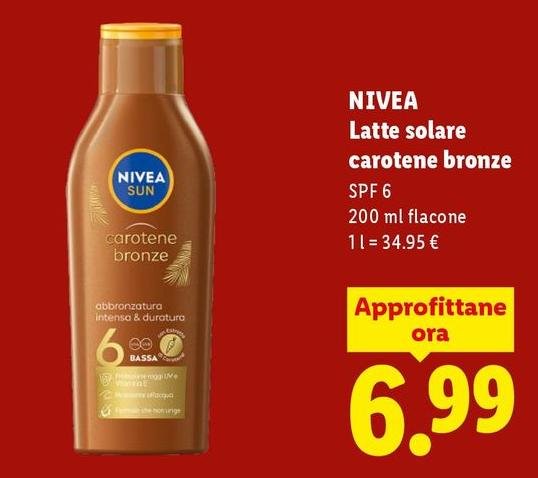 Nivea - Latte Solare Carotene Bronze