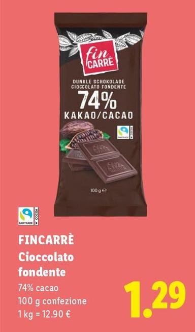 Fincarrè - Cioccolato Fondente