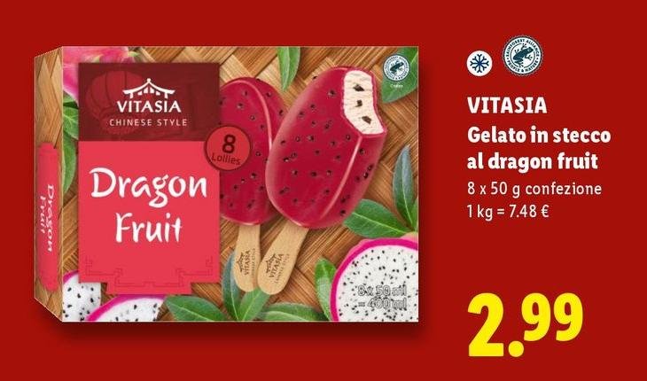 Vitasia - Gelato In Stecco Al Dragon Fruit