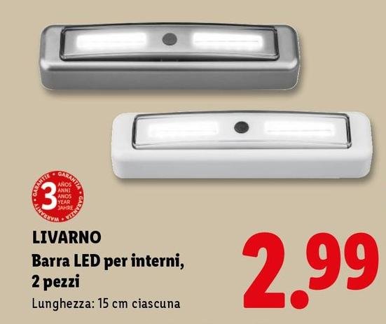 Livarno - Barra Led Per Interni/2 Pezzi