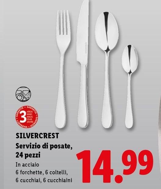 Silvercrest - Servizio Di Posate/24 Pezzi
